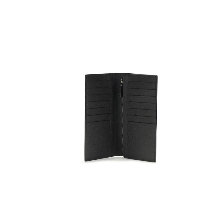 Saint Laurent Black Calf Leather Bos Taurus Wallet