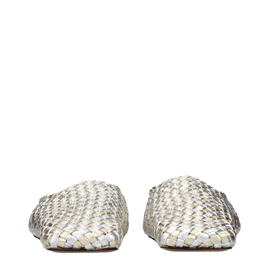 Stella McCartney Gray Leather Slippers
