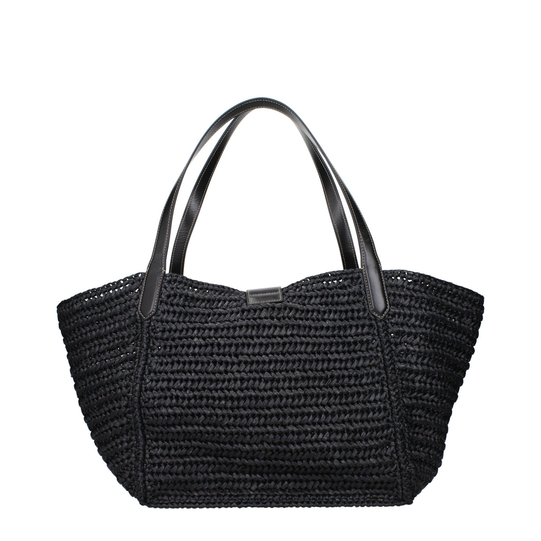 Tom Ford Black Raffia Shoulder Bag