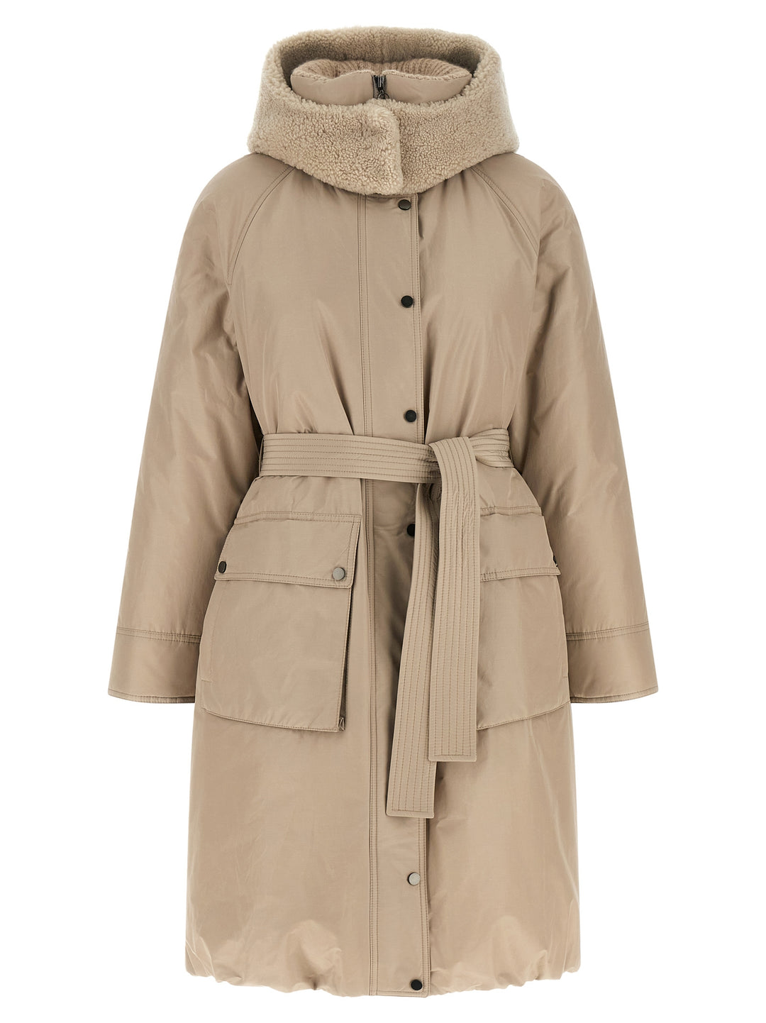 Brunello Cucinelli Beige Cotton Coat