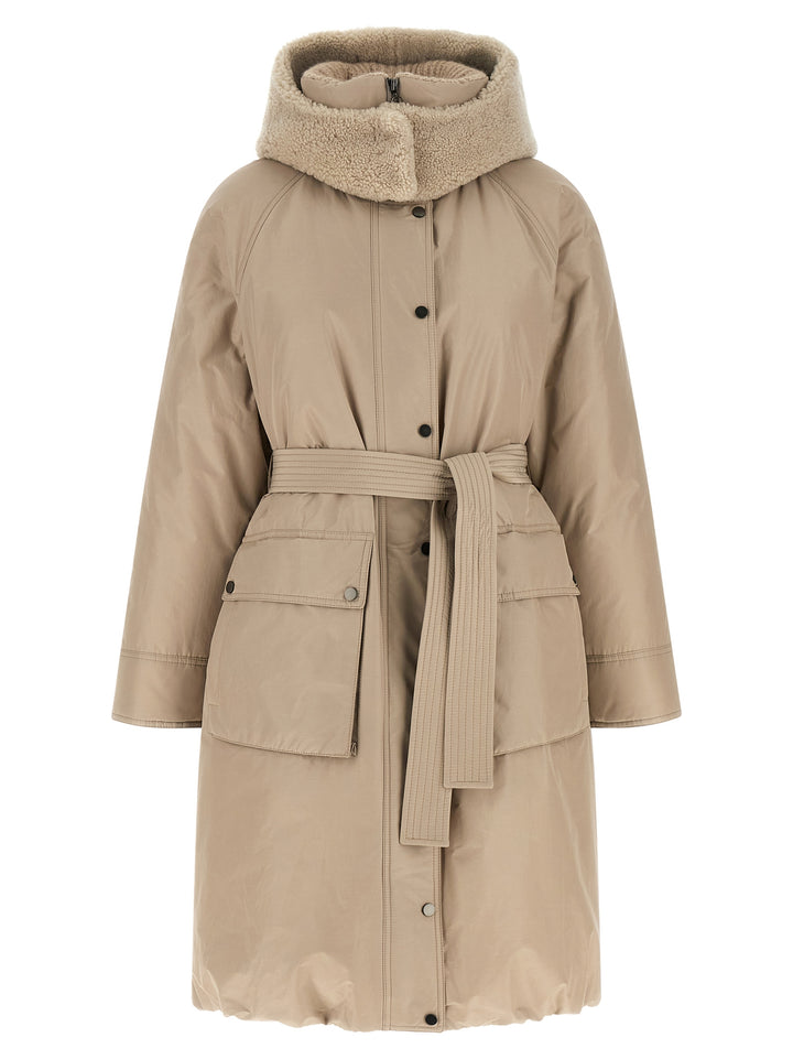 Brunello Cucinelli Beige Cotton Coat