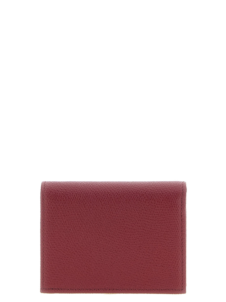 Valentino Garavani Bordeaux Calfskin Cardholder