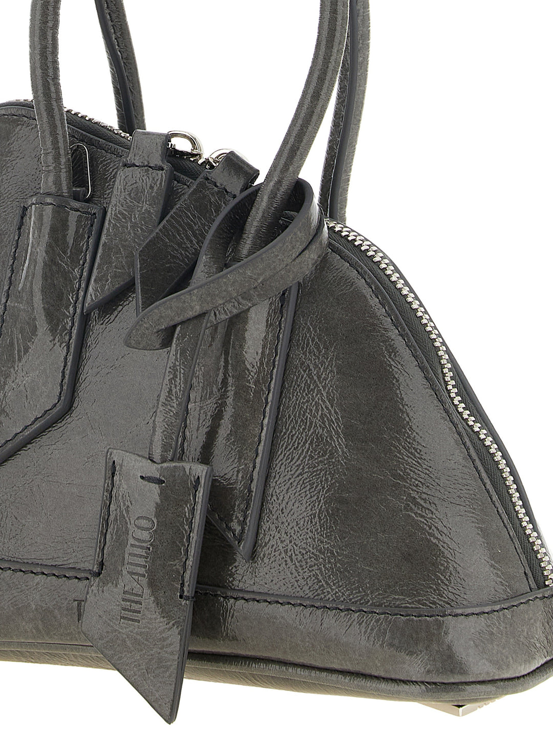 The Attico Gray Calfskin Handbag