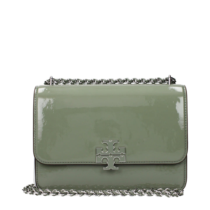 Tory Burch Green Leather Shoulder Bag