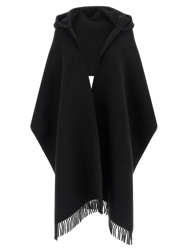 Brunello Cucinelli Black Wool Scarf