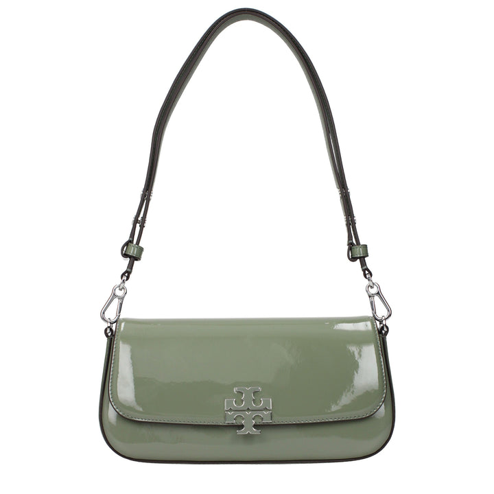 Tory Burch Green Leather Shoulder Bag