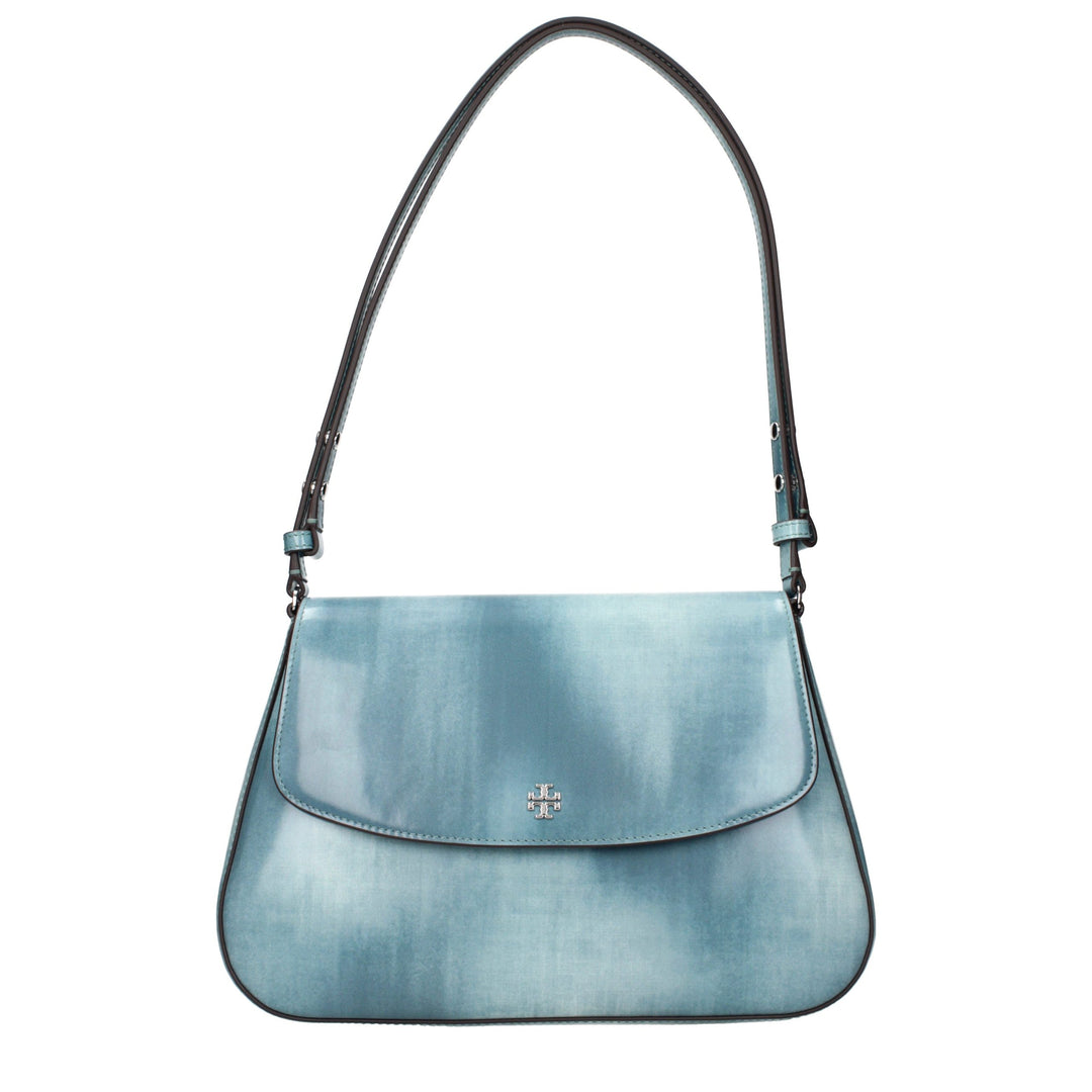 Tory Burch Blue Leather Shoulder Bag