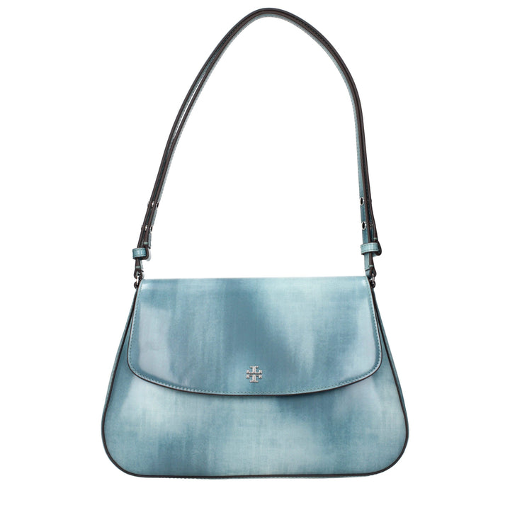 Tory Burch Blue Leather Shoulder Bag