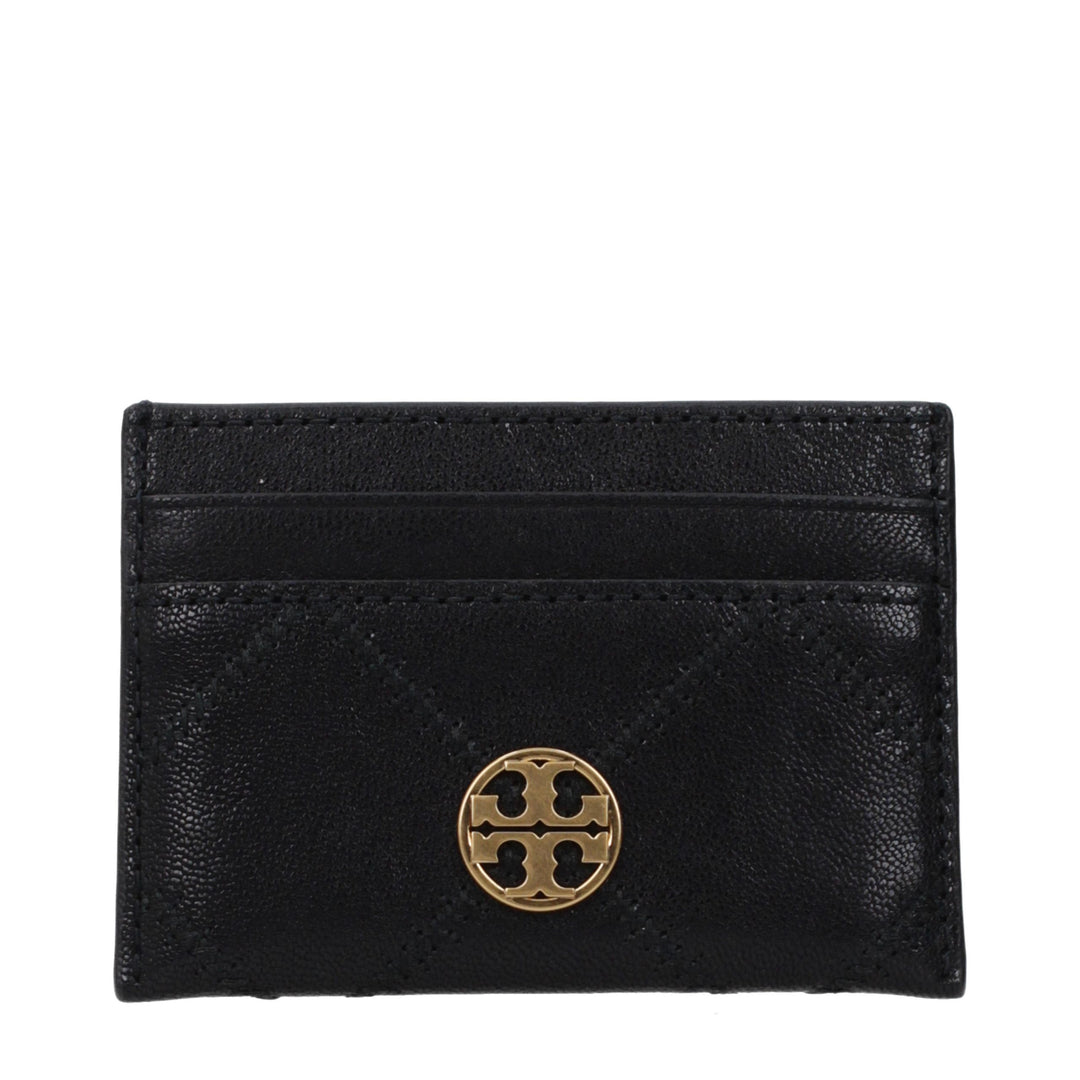 Tory Burch Black Leather Cardholder