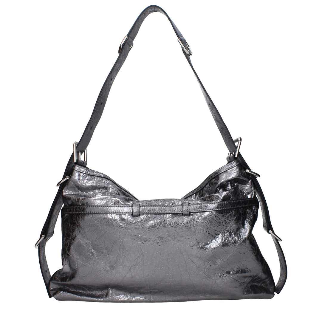 Givenchy Gray Leather Shoulder Bag