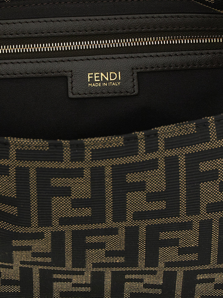 Fendi Brown Polyester Shoulder Bag
