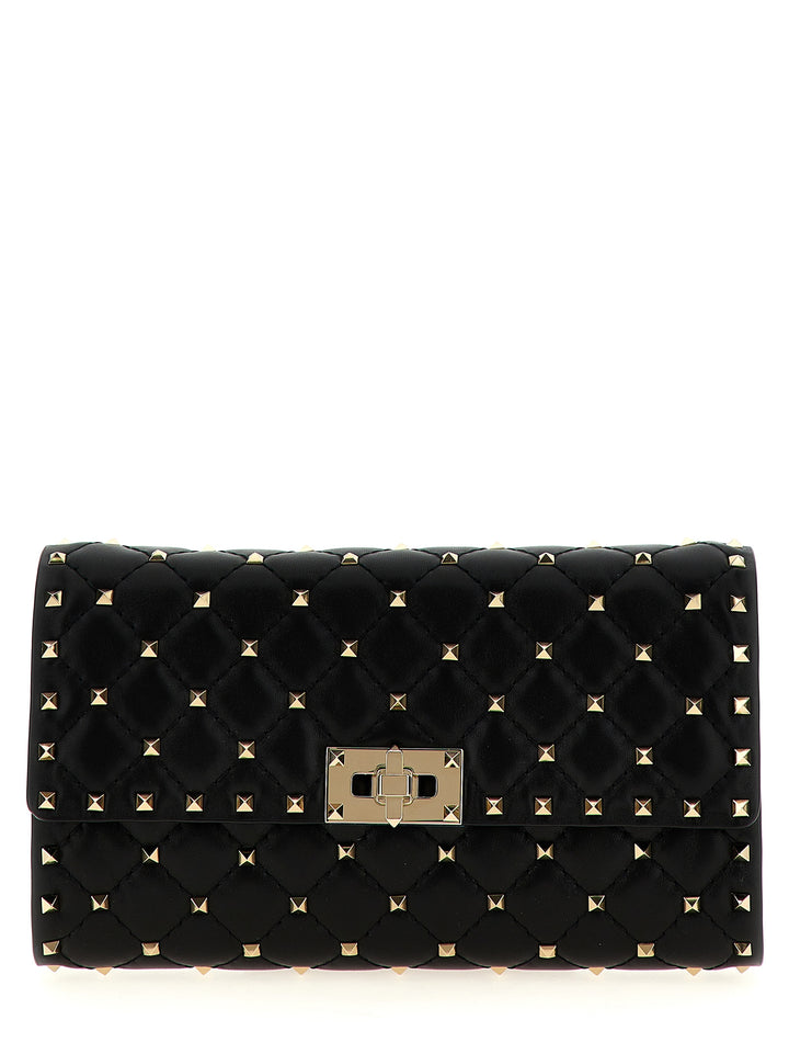 Valentino Garavani Black Lamb Leather Shoulder Bag