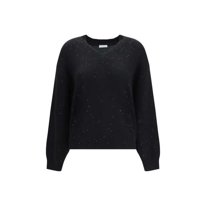 Brunello Cucinelli Black Cashmere Sweater