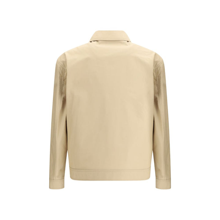 Moschino Beige Cotton Full-Length Jacket