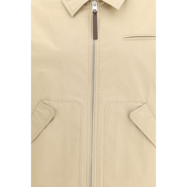 Moschino Beige Cotton Full-Length Jacket