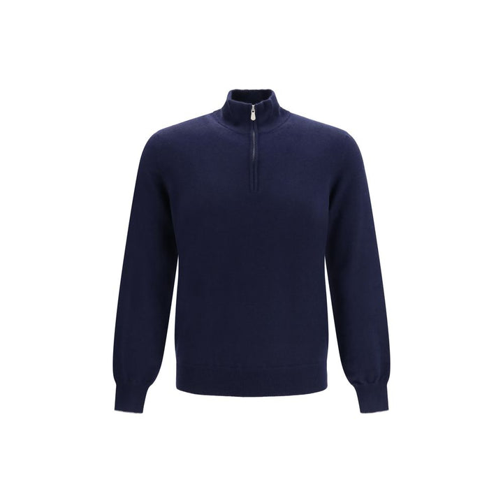 Brunello Cucinelli Blue Cashmere Sweater