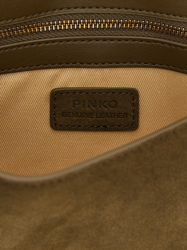 PINKO Bicolor Calfskin Shoulder Bag