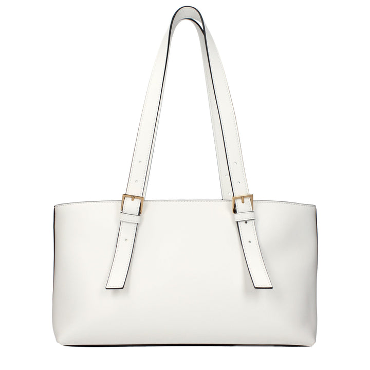 Versace White Leather Shoulder Bag