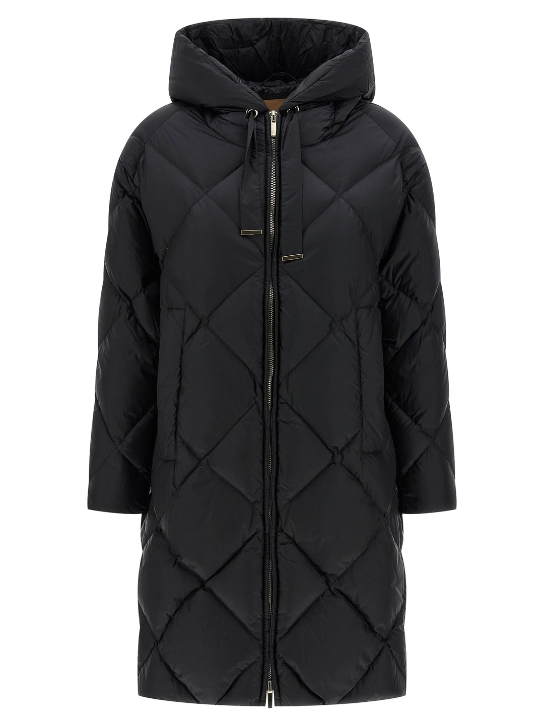 Max Mara Black Polyamide Full-Length Jacket