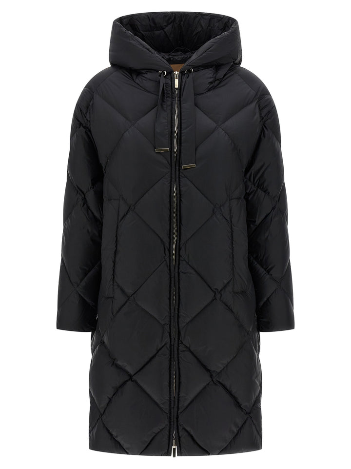 Max Mara Black Polyamide Full-Length Jacket