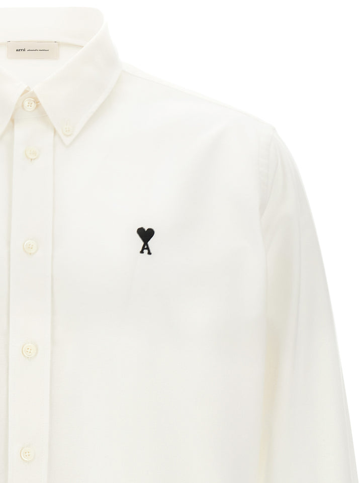 Ami Paris White Cotton Blouse