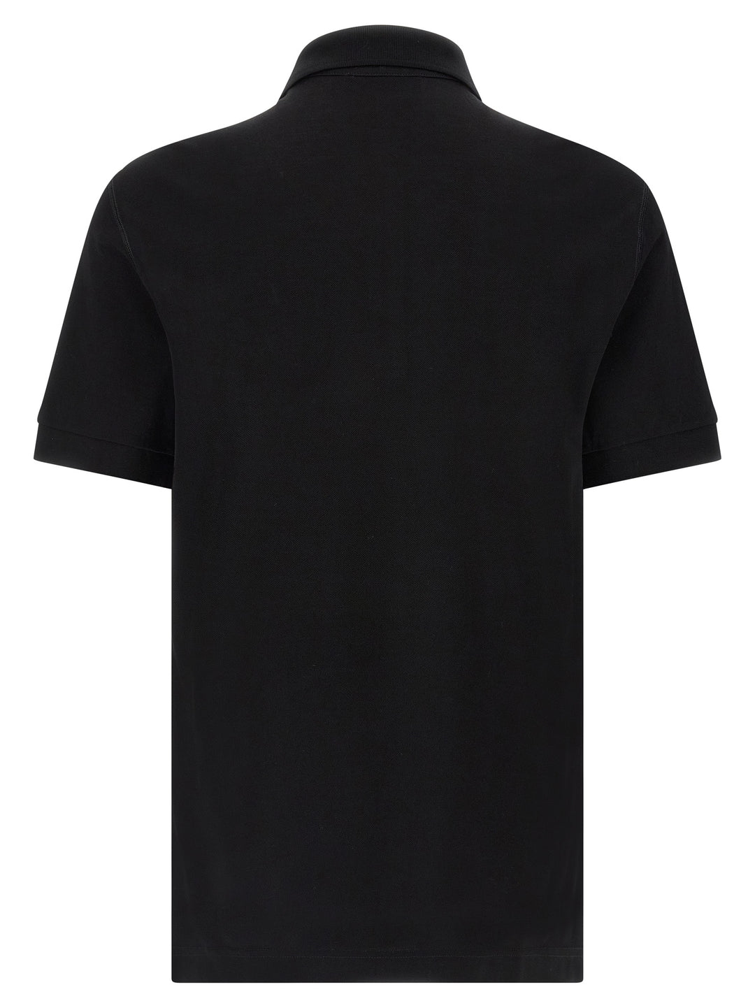 Dolce & Gabbana Black Cotton Polo Shirt