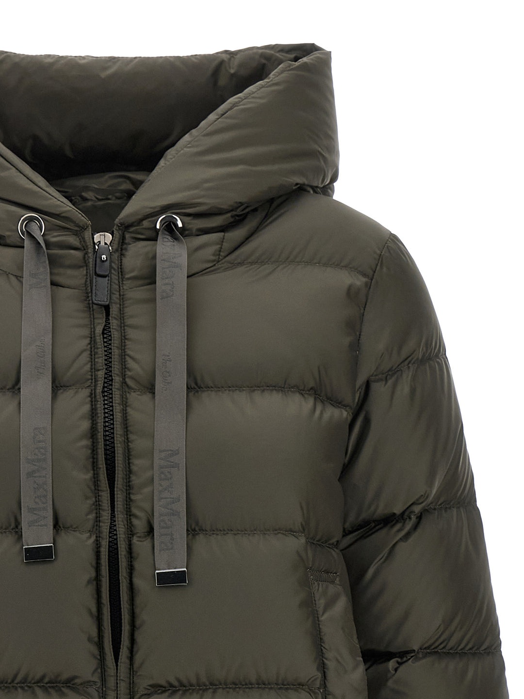 Max Mara Bicolor Polyester Full-Length Jacket