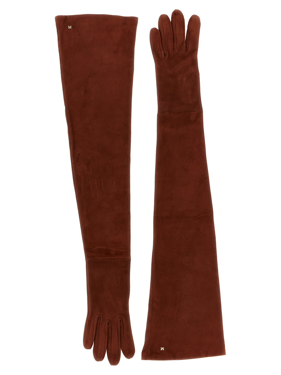 Max Mara Brown Lamb Leather Gloves