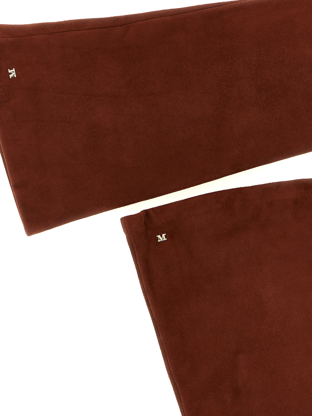 Max Mara Brown Lamb Leather Gloves