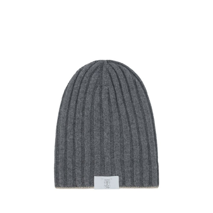 Brunello Cucinelli Gray Cashmere Beanie
