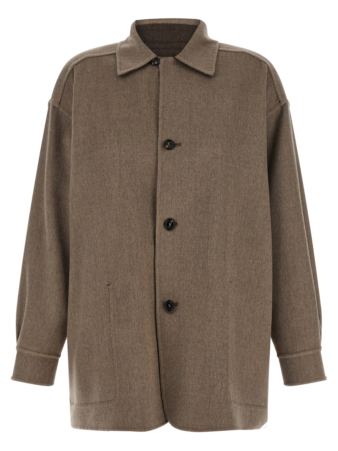 Max Mara Multicolor Cashmere Full-Length Jacket