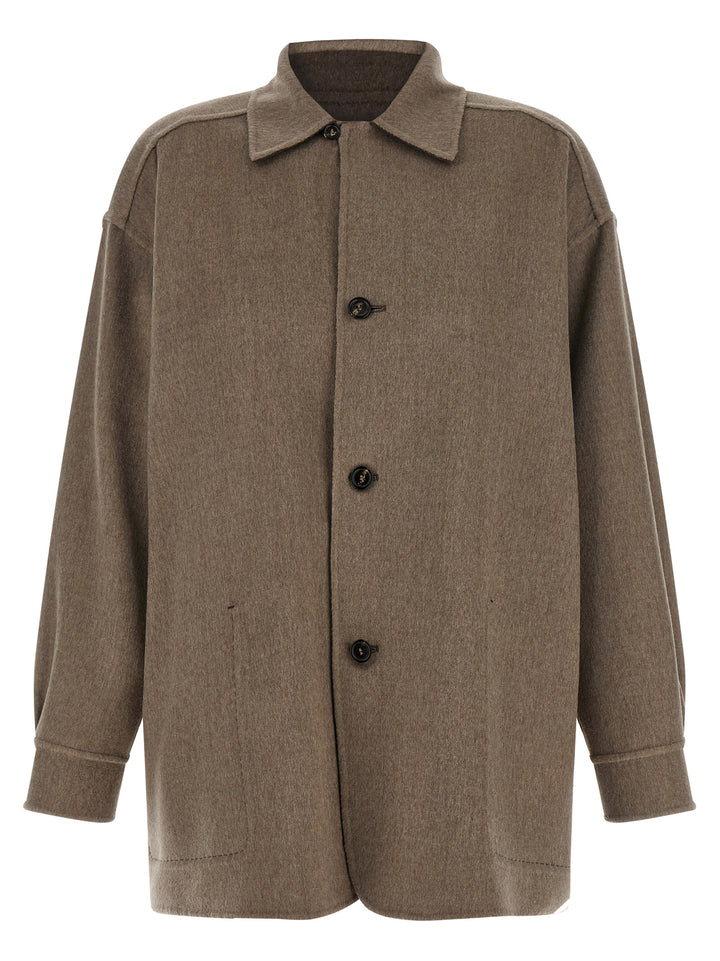 Max Mara Multicolor Cashmere Full-Length Jacket