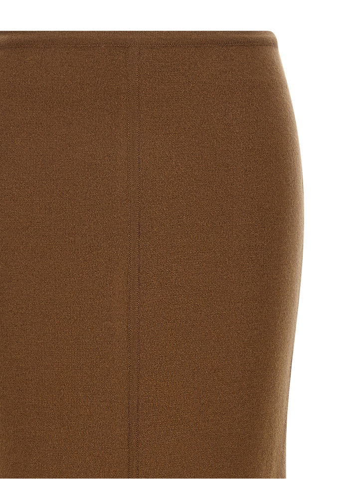 Max Mara Brown Virgin Wool Mini Skirt