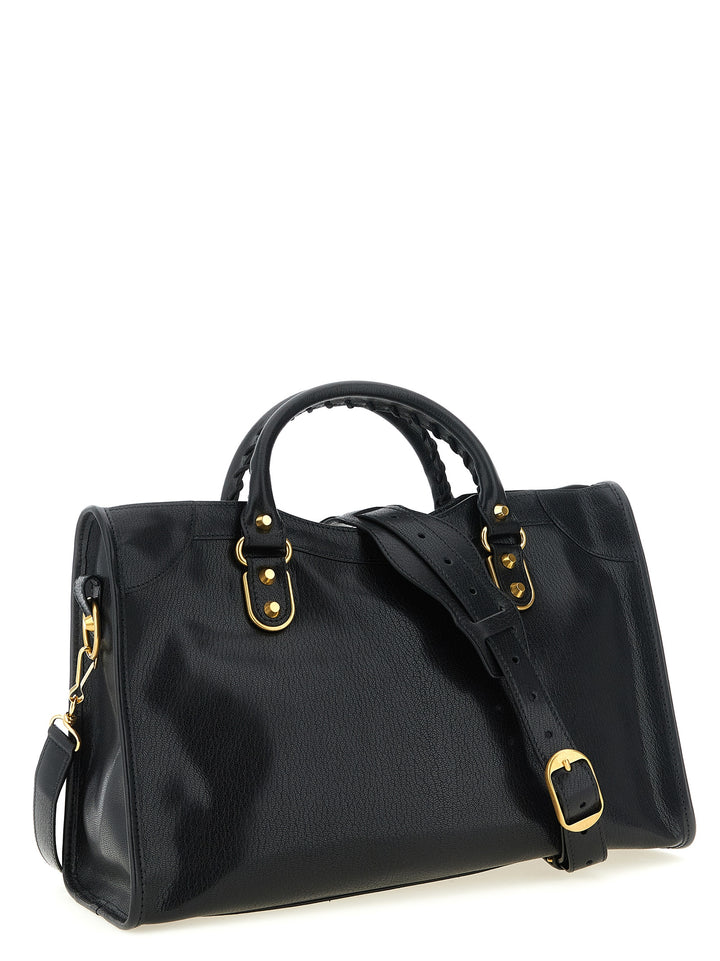 Balenciaga Black Goatskin Handbag