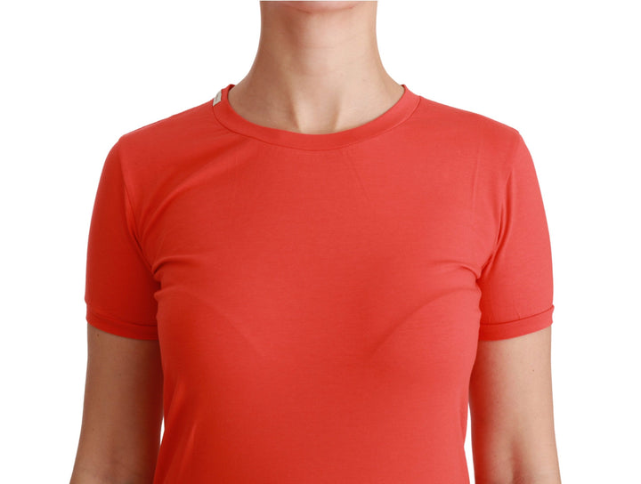 Dolce & Gabbana Red Crewneck Short Sleeve T-shirt Cotton Top
