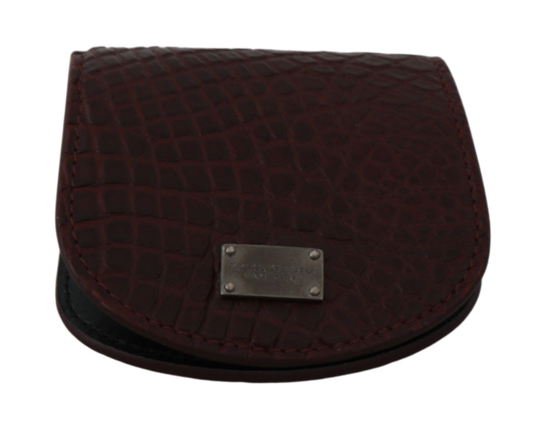 Dolce & Gabbana Brown Exotic Skin Pocket Condom Case Holder