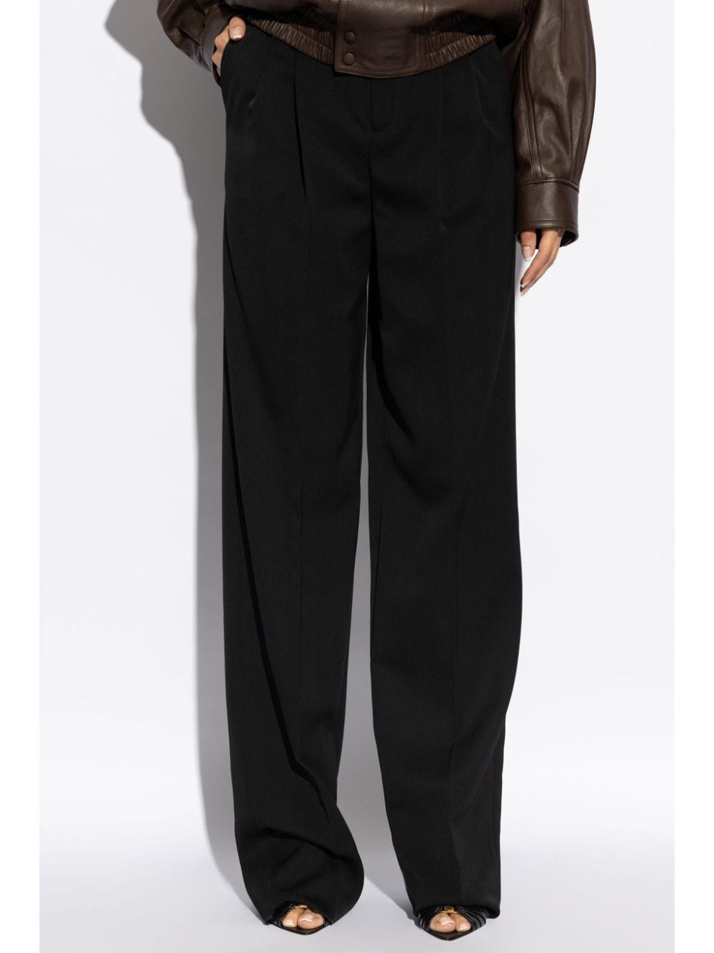 Saint Laurent grain de poudre wool trousers