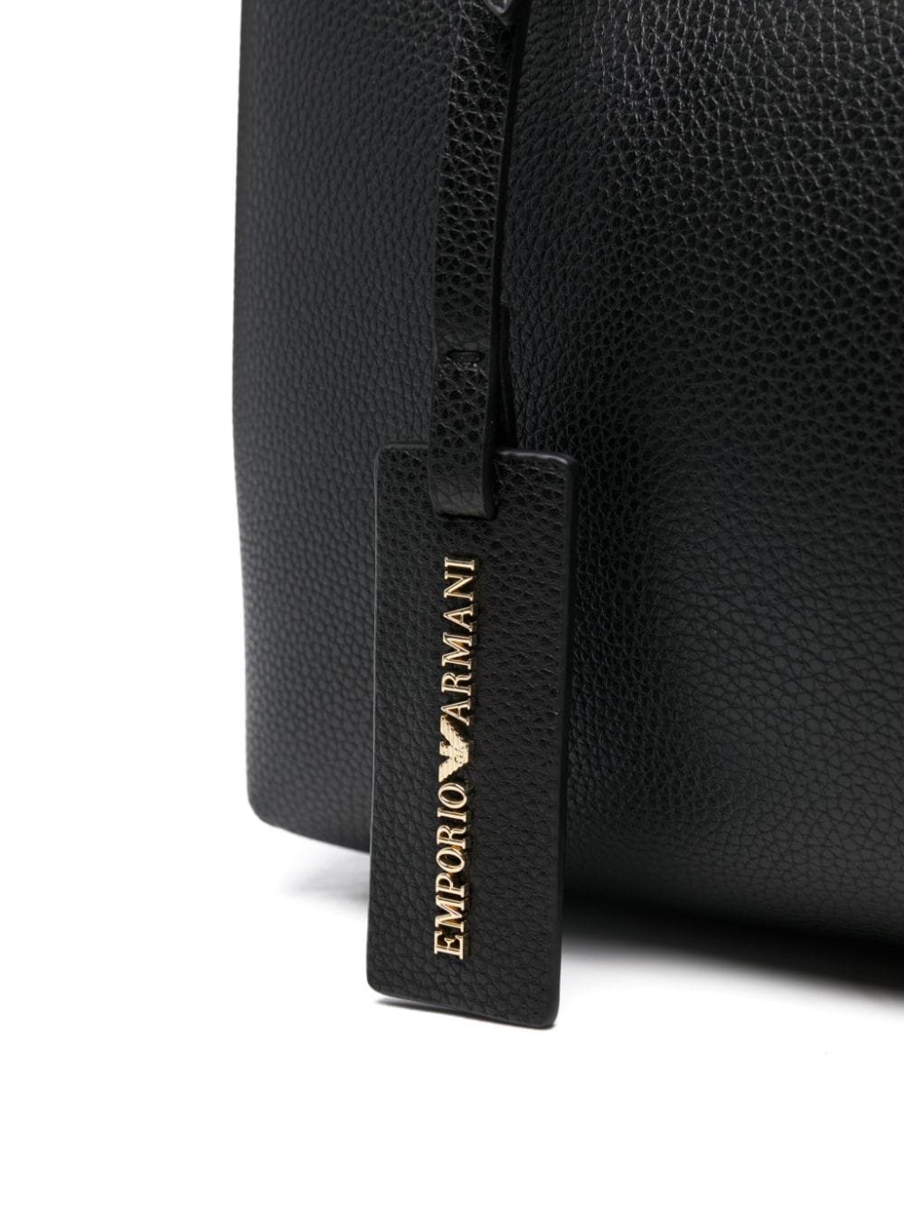Emporio Armani embossed logo handbag