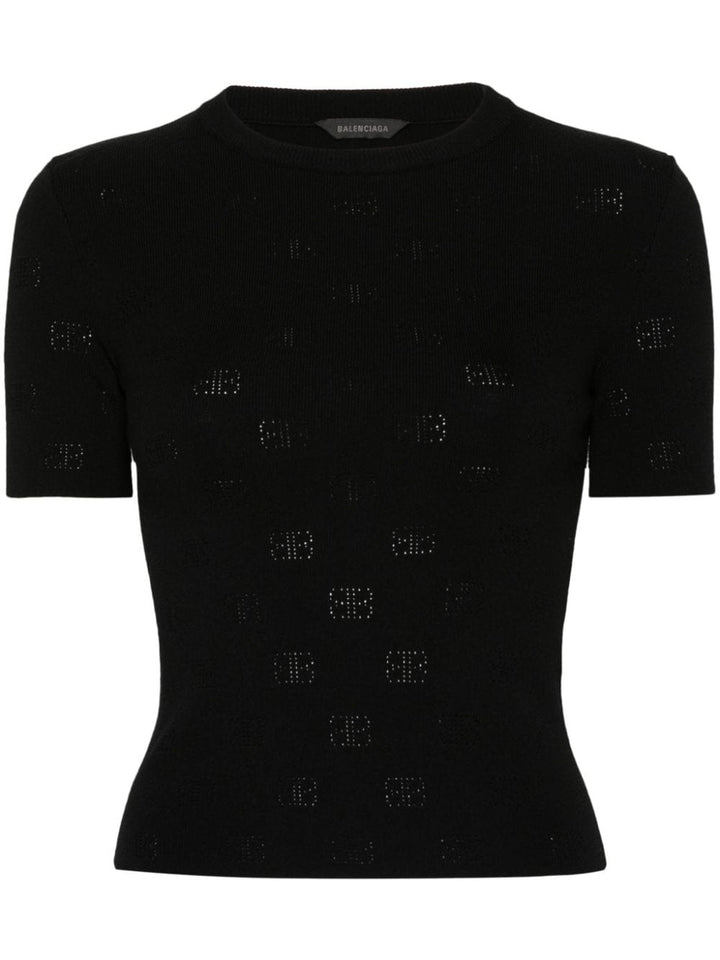 Balenciaga Perforated BB T-shirt