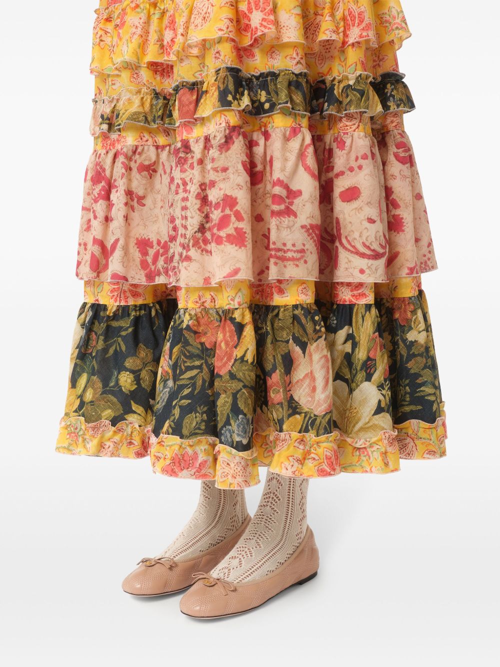 Valentino Garavani Quiltie 67 Ballerina in quilted nappa