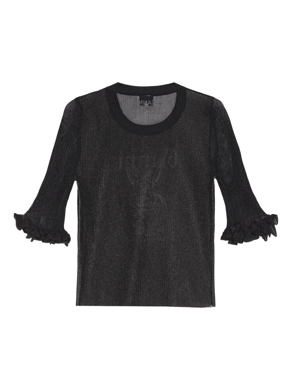 Ganni Sheer Jacquard Top