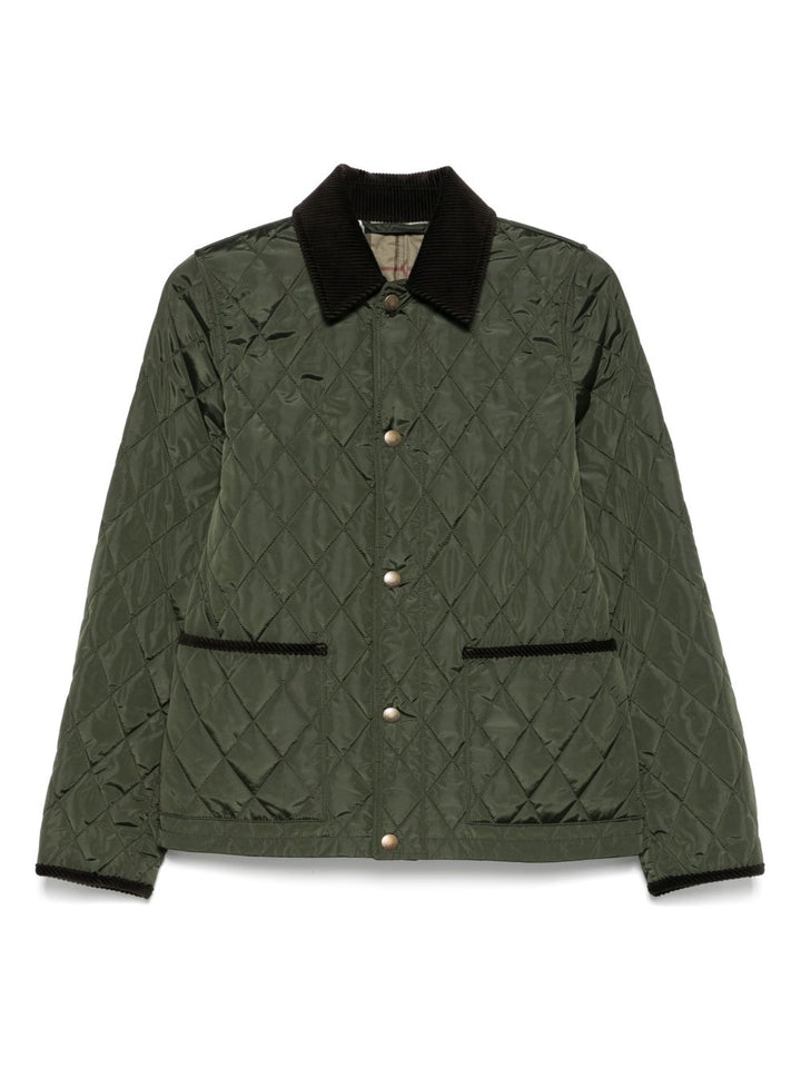 Burberry Quilted blazer corduroy collar