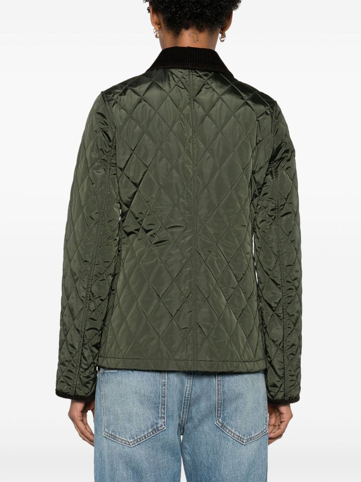 Burberry Quilted blazer corduroy collar