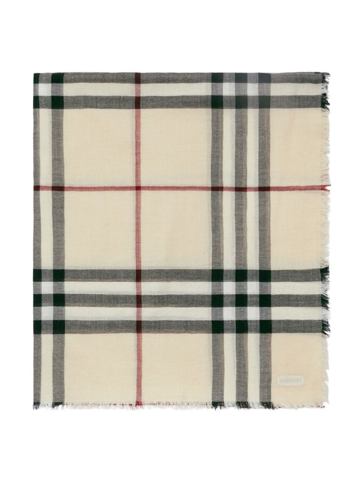 Burberry Check wool scarf