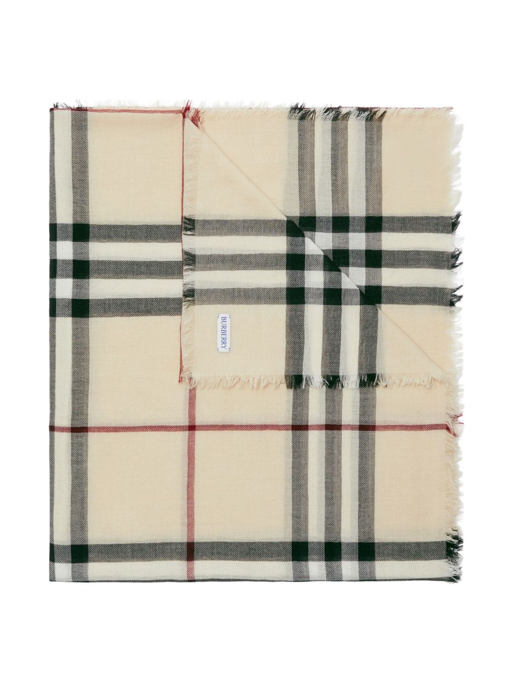Burberry Check wool scarf