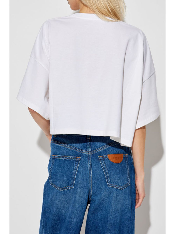 Chloé Logo-print crop top