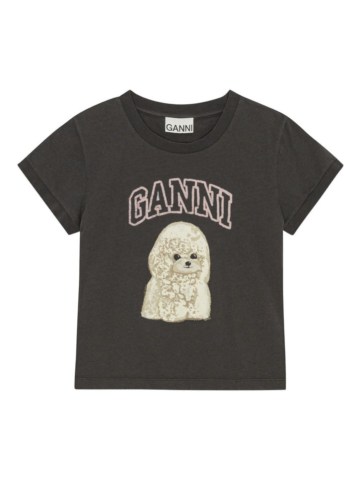 GANNI T-shirts and Polos Grey