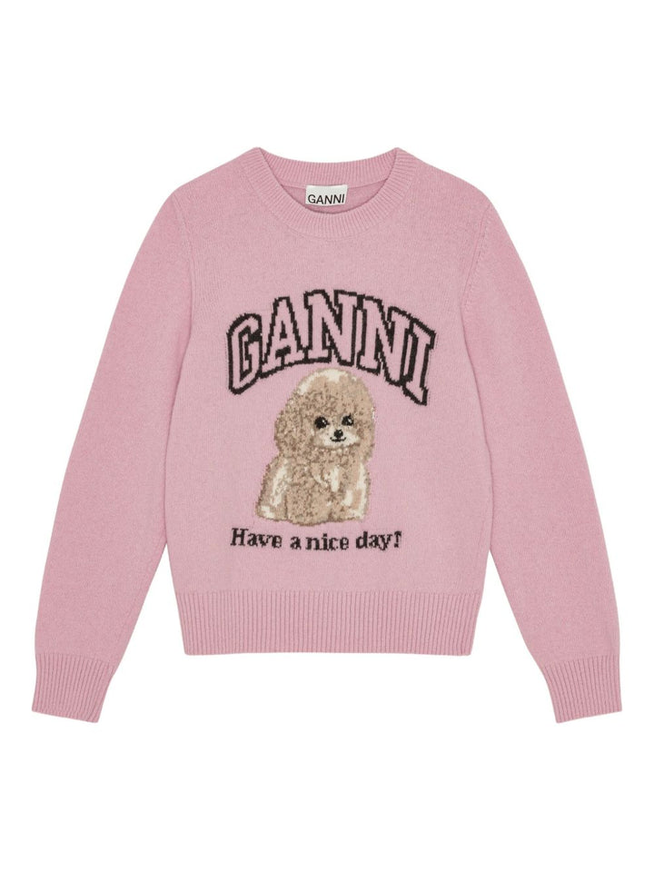 GANNI Sweaters Pink