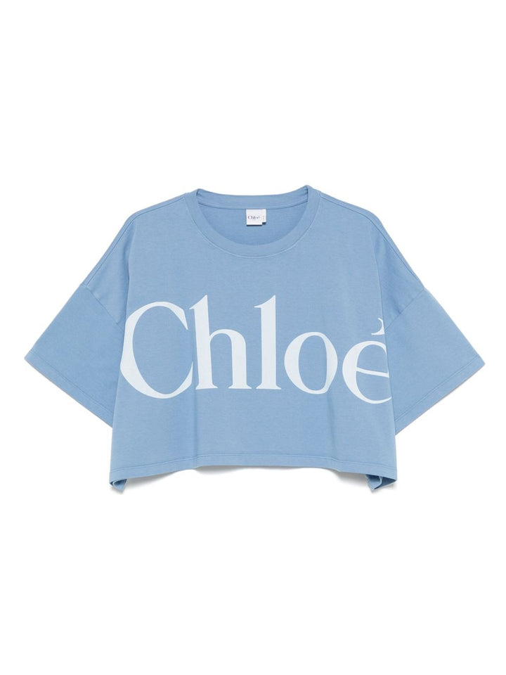 Chloé Chloè T-shirts and Polos Clear Blue