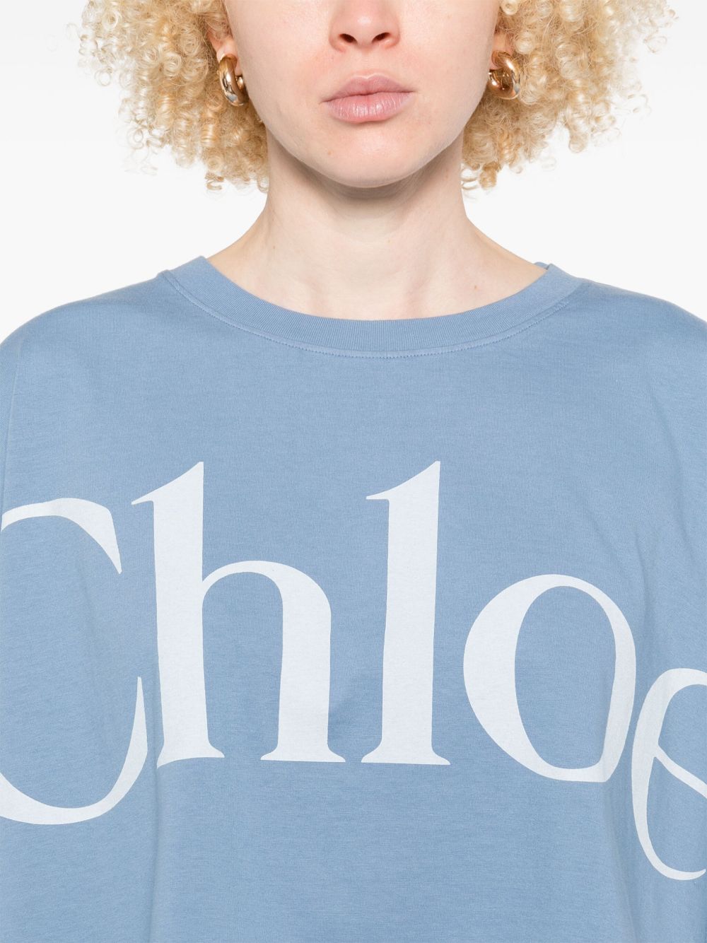 Chloé Chloè T-shirts and Polos Clear Blue